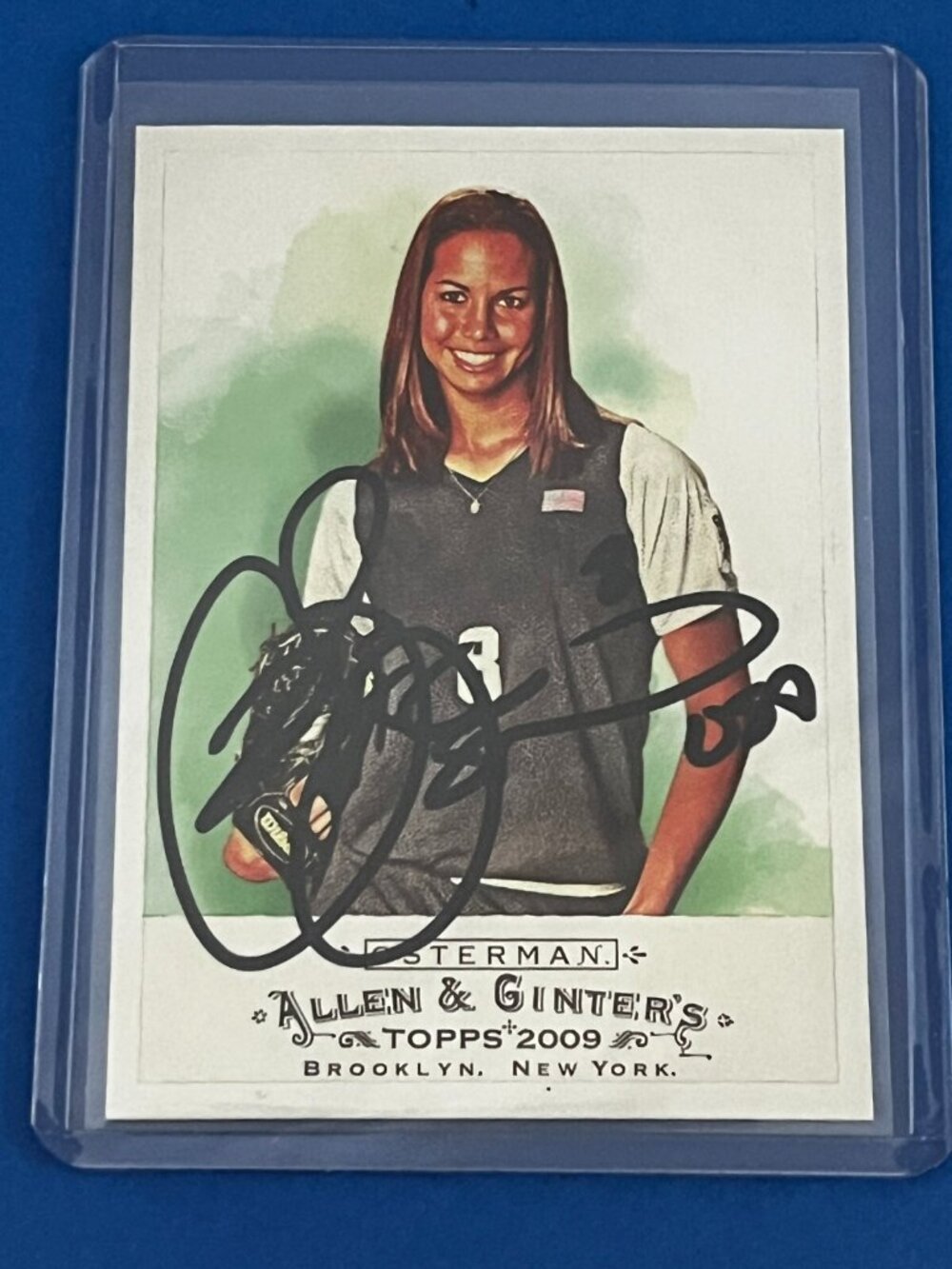 2009 Cat Osterman Signed Allen & Ginter Card Auto Autographed USA Softball